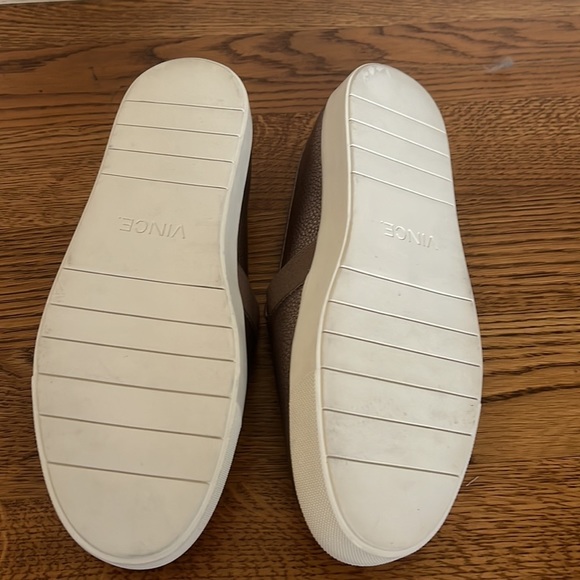 Vince Metallic Gold Sneaker - Picture 2 of 3